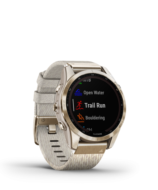 Garmin Fenix 7S Sapphire Solar Cream Gold - Bilde 5