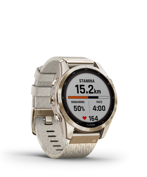 Garmin Fenix 7S Sapphire Solar Cream Gold - Bilde 6