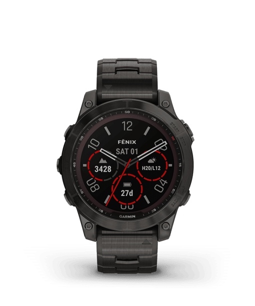 Garmin Fenix 7 Sapphire Solar Carbon Grey