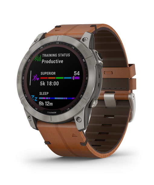 Garmin Fenix 7X Sapphire Solar Chestnut Grey - Bilde 3