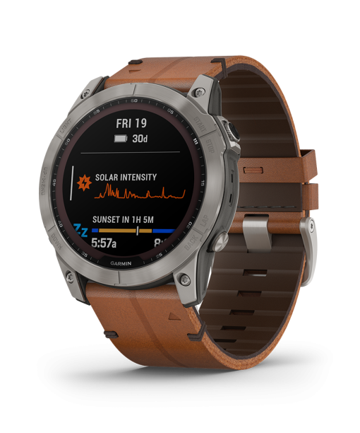 Garmin Fenix 7X Sapphire Solar Chestnut Grey - Bilde 4