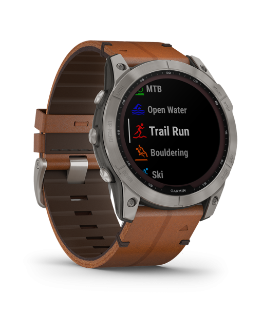 Garmin Fenix 7X Sapphire Solar Chestnut Grey - Bilde 5