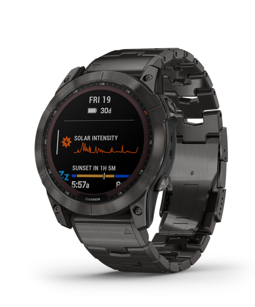 Garmin Fenix 7X Sapphire Solar Carbon Grey - Bilde 4