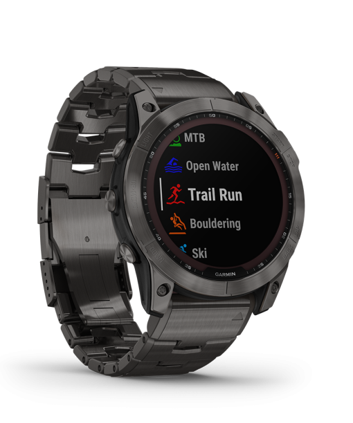 Garmin Fenix 7X Sapphire Solar Carbon Grey - Bilde 5