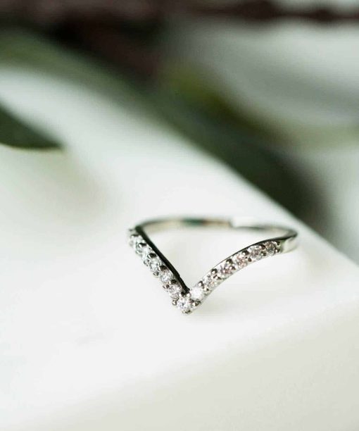 Ring i gull med diamant 0,26 ct wsi - Bilde 3