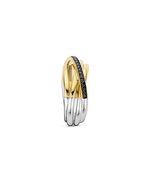 Ti Sento Black Zirconia Crossover Ring - M model - Bilde 2
