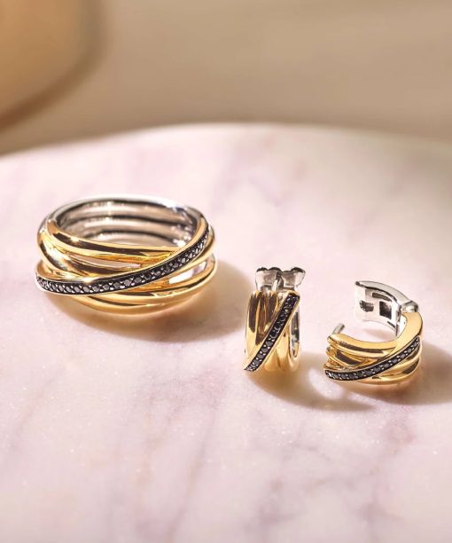 Ti Sento Black Zirconia Crossover Ring - M model - Bilde 7