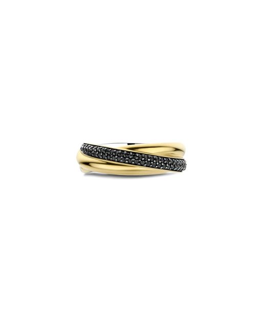 Ti Sento Black Zirconia Crossover Ring - S model - Bilde 3