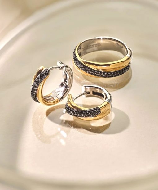 Ti Sento Black Zirconia Crossover Ring - S model - Bilde 7