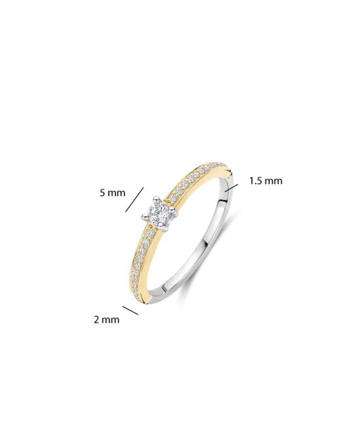 Ti Sento Classic Zirconia Ring with stone - Bilde 4