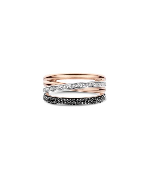 Ti Sento Honeycomb Crossover Ring - M model - Bilde 3