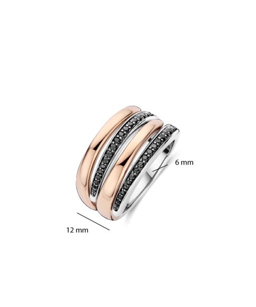 Ti Sento Bold Rosegold Layered Ring - Bilde 4