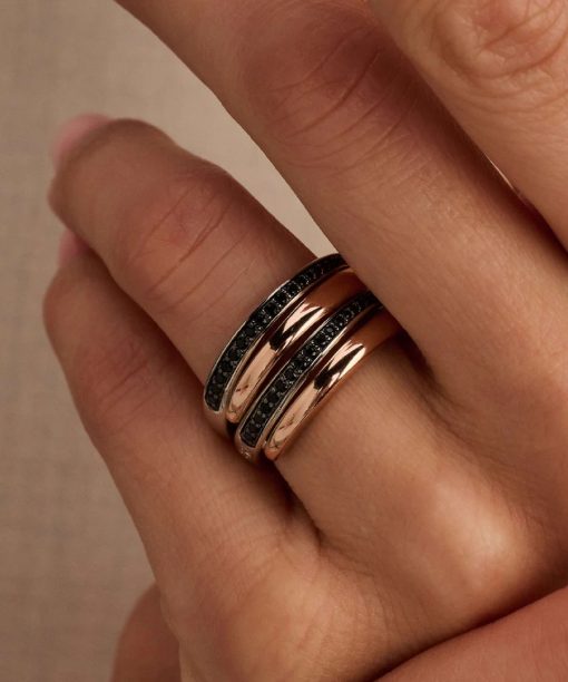 Ti Sento Bold Rosegold Layered Ring - Bilde 5