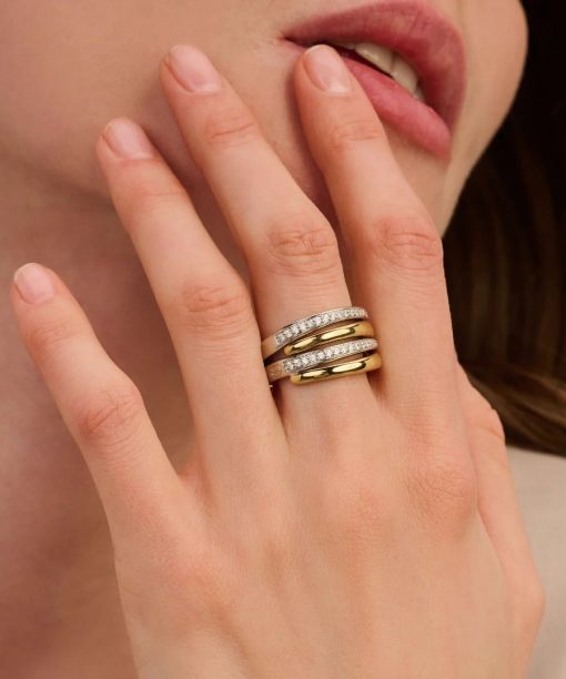 Ti Sento Bold Zirconia Layered Ring - Bilde 6
