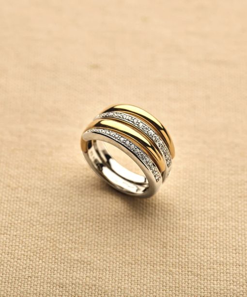 Ti Sento Bold Zirconia Layered Ring - Bilde 7
