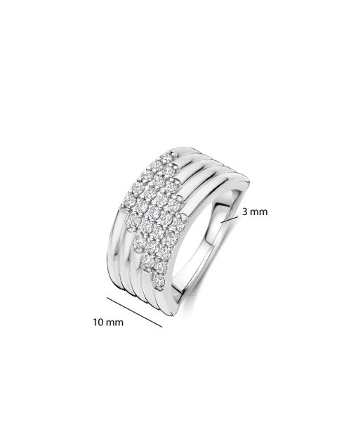 Ti Sento Stardust Zirconia Layered Ring - L model - Bilde 4