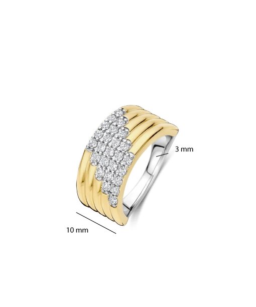 Ti Sento Stardust Zirconia Layered Ring - L model - Bilde 4