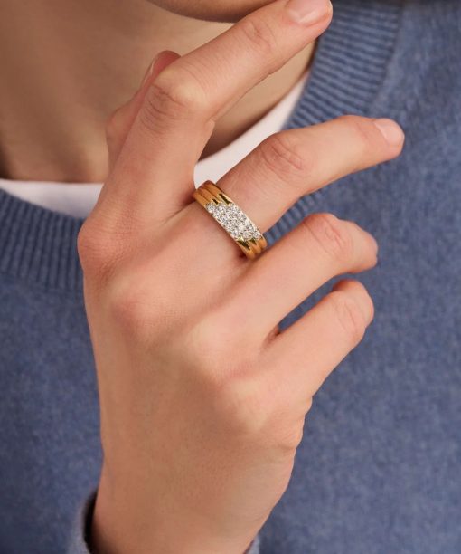 Ti Sento Stardust Zirconia Layered Ring - M model - Bilde 6