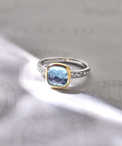 Ti Sento Zirconia Cushion Ring - Bilde 7