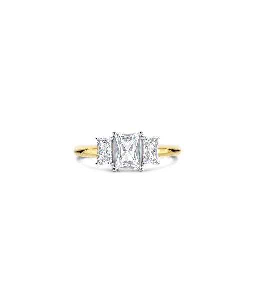 Ti Sento Rectangular Triple Zirconia Ring - Bilde 3
