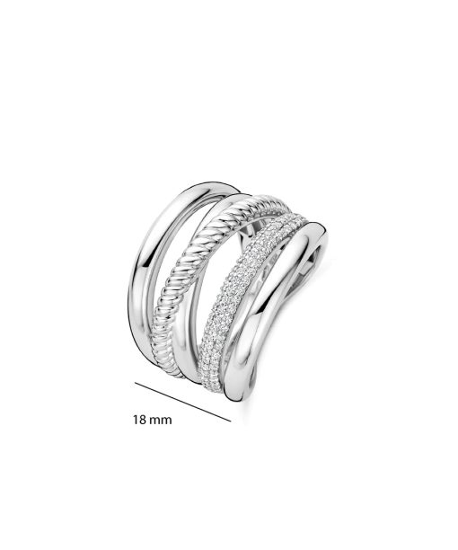 Ti Sento Zirconia Structure Ring - L model - Bilde 4