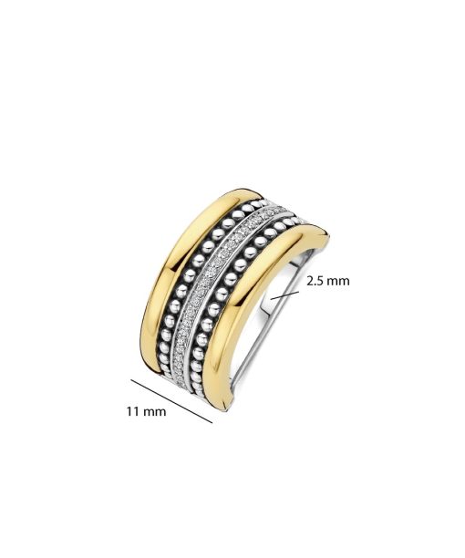 Ti Sento Gold Structure Ring - Bilde 4