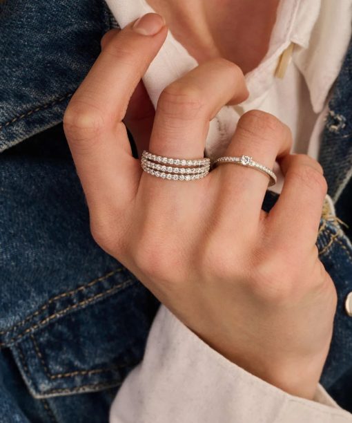 Ti Sento Stardust Zirconia Ring - M model - Bilde 6
