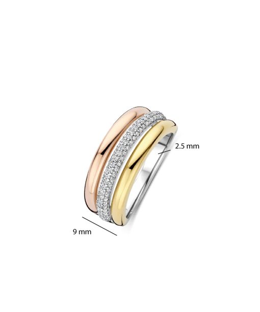 Ti Sento Tricolor Zirconia Ring - Bilde 3