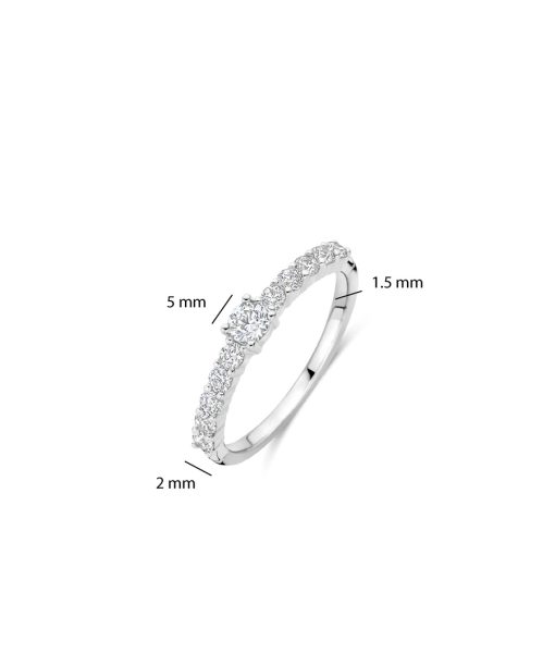 Ti Sento Tennis Ring with stone - Bilde 4