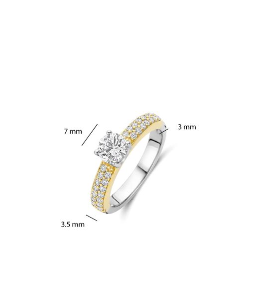 Ti Sento Classic Zirconia Ring with stone - Bilde 4