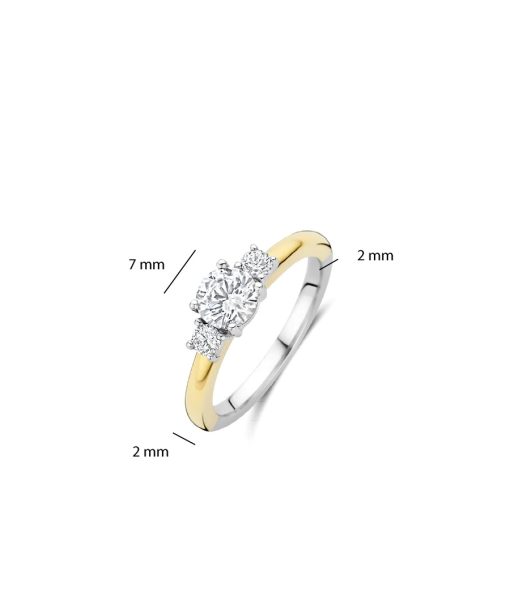 Ti Sento Classic Triple Zirconia Ring - Bilde 4