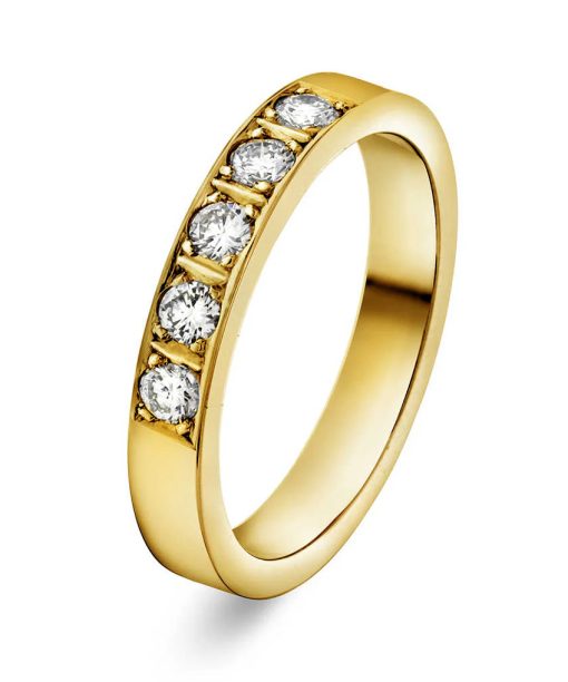 Alliansering i Gult Gull, Delta, 0,25 ct TWSI