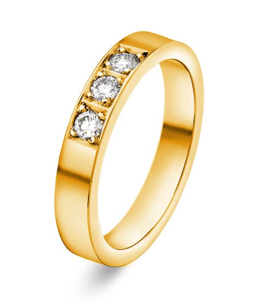 Alliansering i Gult Gull, Delta, 0,21 ct TWSI