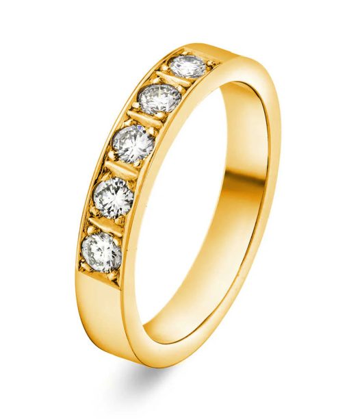 Alliansering i Gult Gull, Delta, 0,35 ct TWSI