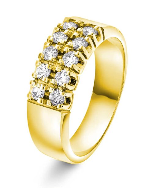 Dobbel Alliansering i Gult Gull, Sigma, 0,50 ct TWSI