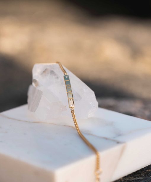 Believe in Love armbånd med rosenkvarts - Bilde 4