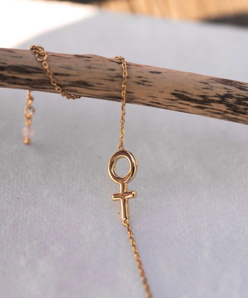 Femme armbånd i sølv med rosenkvarts - Bilde 2
