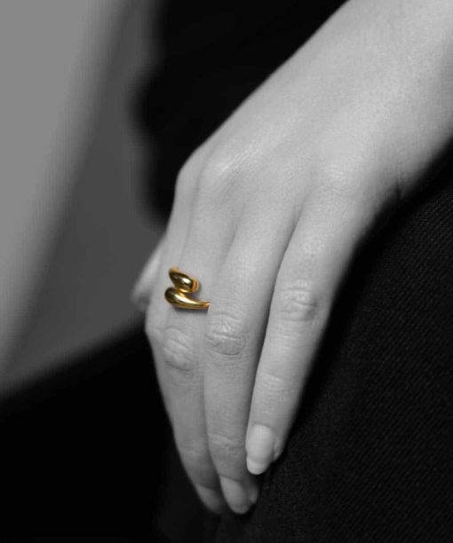 Edge ring i sølv, justerbar - Bilde 3