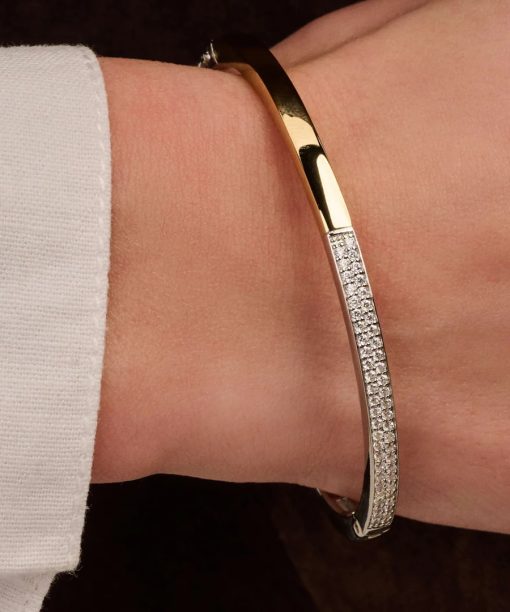 Ti Sento Contrast Zirconia Bangle - Bilde 5