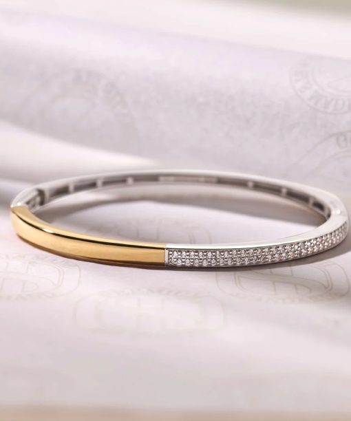 Ti Sento Contrast Zirconia Bangle - Bilde 7