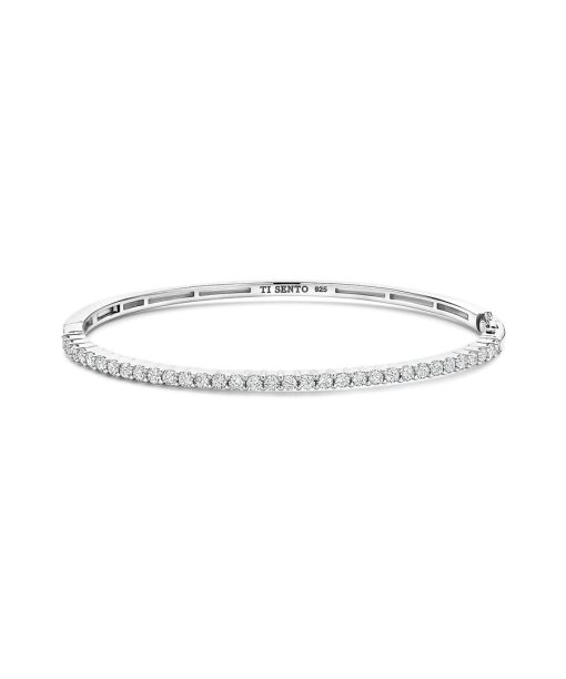 Ti Sento Classic Zirkonia Bangle Silver