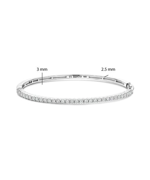 Ti Sento Classic Zirkonia Bangle Silver - Bilde 4