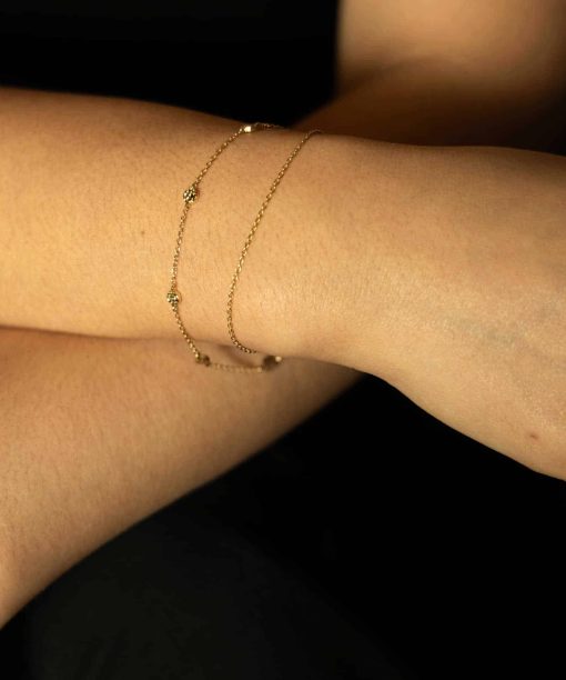 Heat double chain armbånd i sølv - Bilde 2