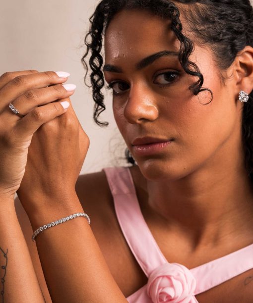Farah armbånd i sølv med zirkonia - Bilde 4