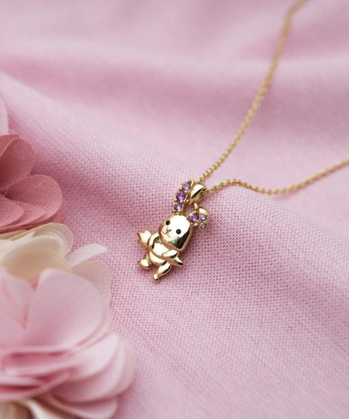 Smykke i sølv med zirkonia kanin - Bilde 2