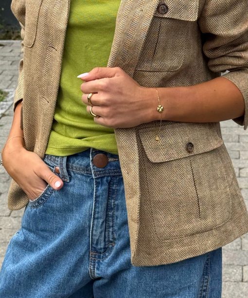 Lucky armbånd i forgylt stål - Bilde 6