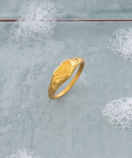 Heartline ring i forgylt stål - Bilde 4