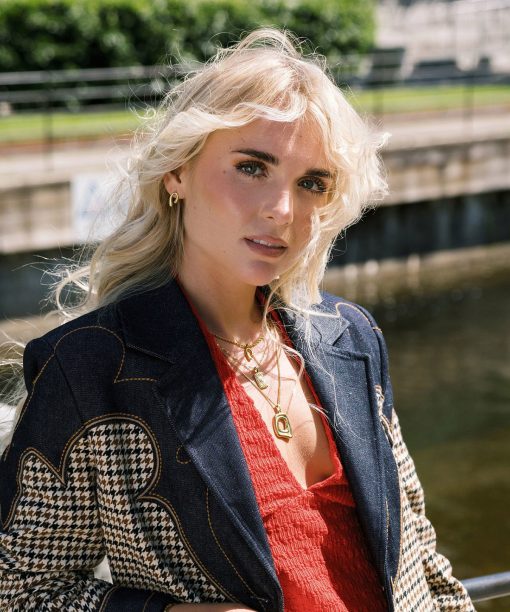 Current ørestikker i forgylt stål - Bilde 3
