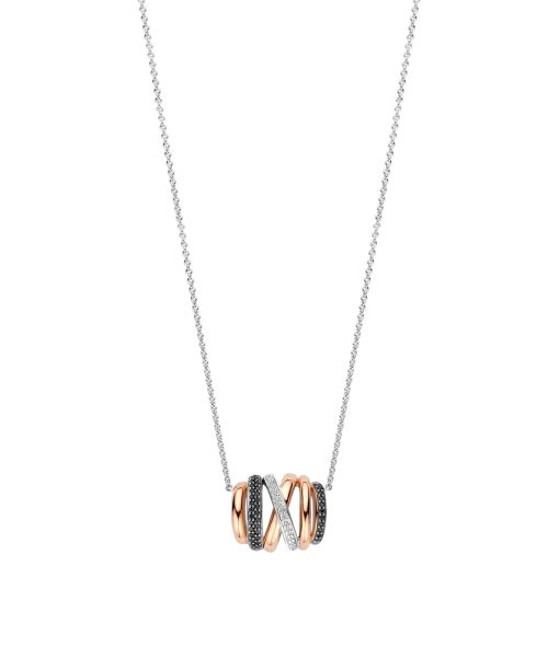 Ti Sento Honeycomb Crossover Necklace