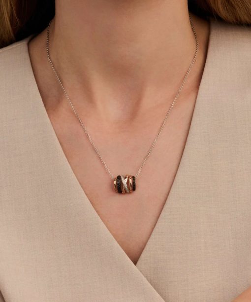 Ti Sento Honeycomb Crossover Necklace - Bilde 6